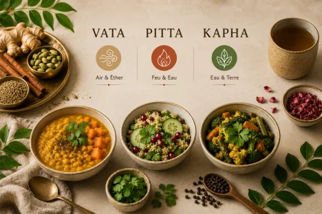 Doshas Vata, Pitta, Kapha : quelle alimentation ayurvédique adopter ?