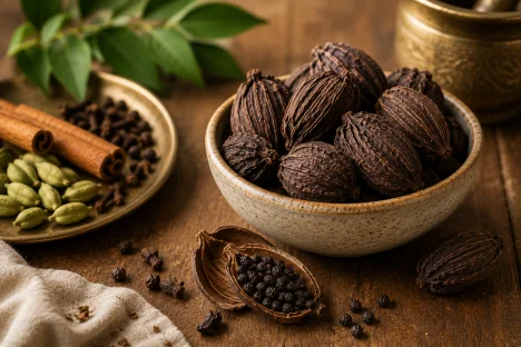 Cardamome noire (badi elaichi) : la grande méconnue