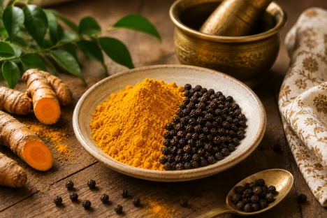 Curcuma et poivre noir : pourquoi les associer (et bien doser)