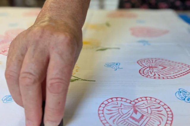 Des blocs de bois utilisé pour le block-printing