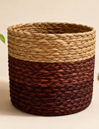 Produit Cache-pot en herbe sabai aubergine Image