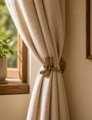 Produit Embrasse de rideau libellule en bronze Image