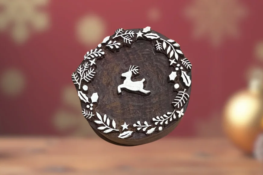 Chrristmas wreath with deer