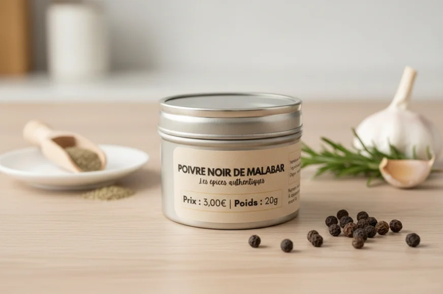 Poivre noir entier de Malabar