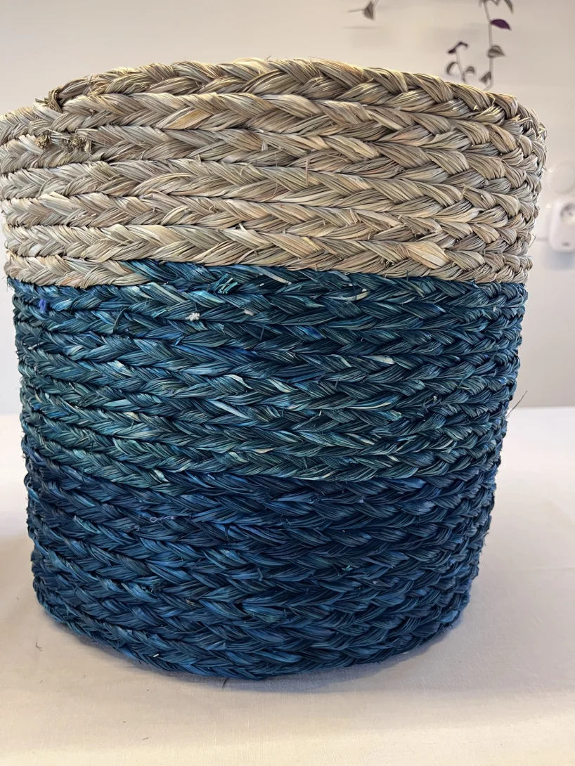 Portavaso in erba sabai blu
