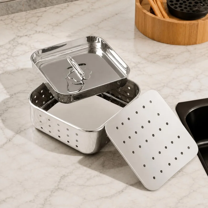 Presse à paneer en inox