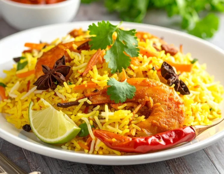 Crevettes Biryani