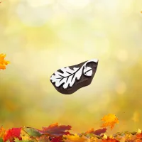 Feuille de chêne avec gland