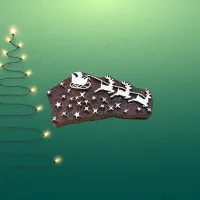 Le traîneau étoilé du père noël