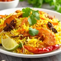 Crevettes Biryani