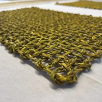 Sets de table en herbe sabai moutarde (lot de 2)