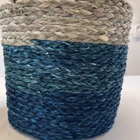 Portavaso in erba sabai blu