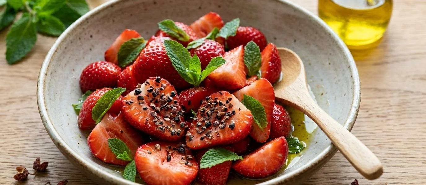 Salade de Fraises au Poivre Timut