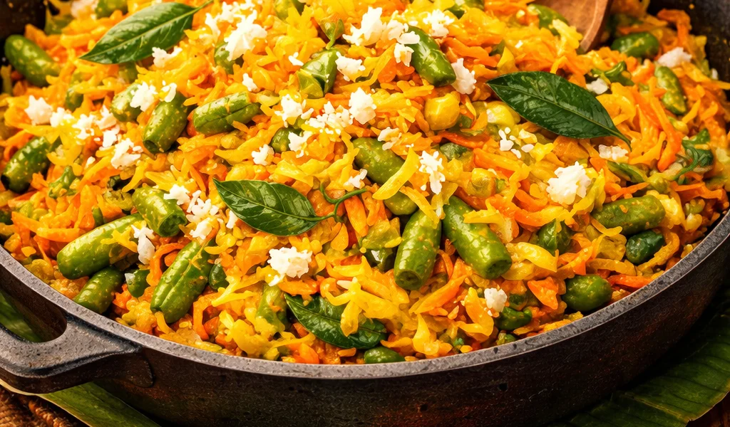 Thoran - Sauté de Légumes à la Noix de Coco