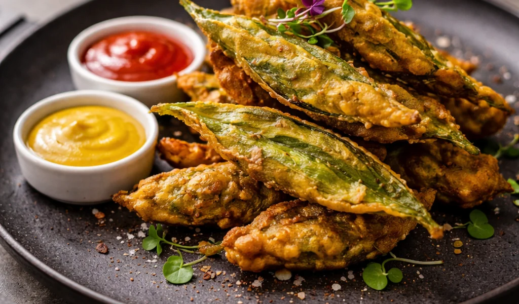 Pakodas à l'Ail des Ours - Beignets Croustillants