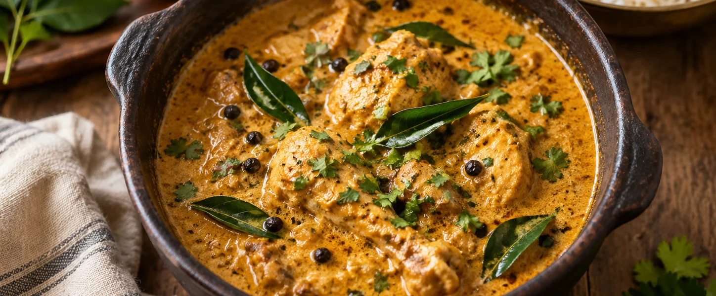 Curry de Poulet Kerala au Lait de Coco