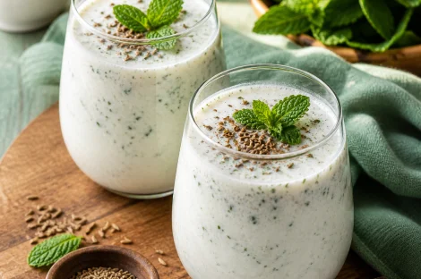 Masala Chaas — Indisches Joghurt-Erfrischungsgetränk