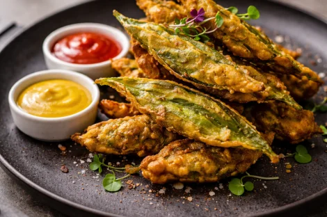 Pakodas à l'Ail des Ours - Beignets Croustillants