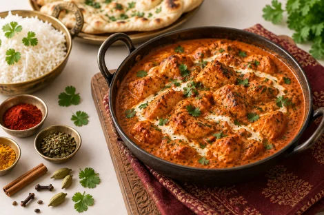 Pollo tikka masala casero