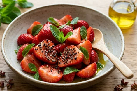 Salade de Fraises au Poivre Timut