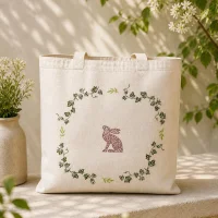 Tote bag Lapin & lierre