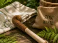 Goupillon en fibre de coco pour bouteille