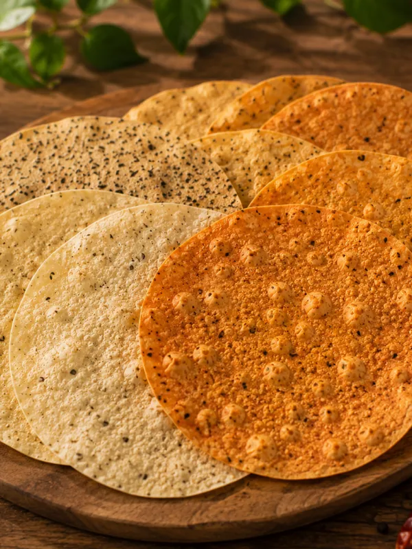 Assortimento di Papadum
