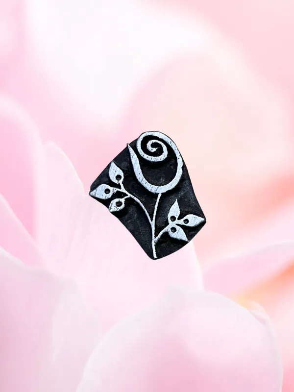 Rose en contour
