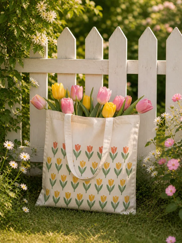 Tote bag Tulipes